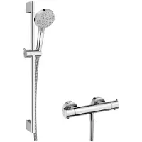 Hansgrohe Vernis Blend - Douche set met thermostaat, 2 stralen, EcoSmart, chroom 26960000