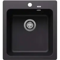 BLANCO Naya 45 - Silgranit spoelbak, 51x47 cm, zwart 526572