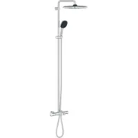 GROHE Vitalio Comfort - Doucheset met badthermostaat, 25x25 cm, 2 jets, chroom 26984001