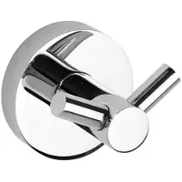 Sapho X-Round - Dubbele handdoekhaak E, chroom XR202