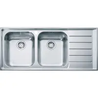 Franke Neptun - NEX 621/2 roestvrij staal spoelbak, 116x51 cm 101.0199.895