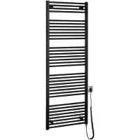 Aqualine - Verwarmingselement 60x168 cm, 800 W, mat zwart ILE66TB