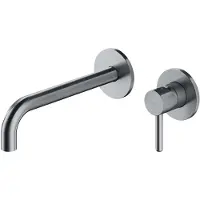 Omnires Y - Inbouw wastafelkraan, 2-gats installatie,met inbouwdeel, nikkel Y1215HLNI