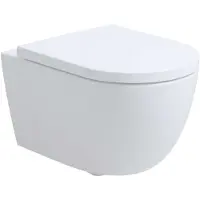 Kielle Oudee - Hangend toilet met SoftClose wc zitting, Vortex Rimless+, wit 30102005