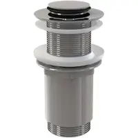 Alcadrain - Wastafeluitloop 5/4" zonder overloop, ClickClack, metaal A394
