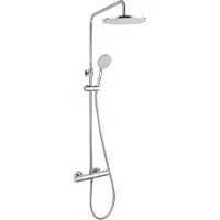 Kielle Oudee - Doucheset met thermostaat, 23 cm, 3jet, chroom 20602020
