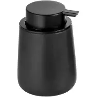 Aqualine Nero vrijstaande zeepdispenser 350 ml, zwart