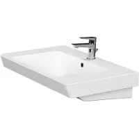 Kielle Minor - Fontein 81x48 cm, met overloop, kraangat, wit 30621800