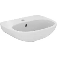 Ideal standard Tesi - Fontein 45x36 cm, met overloop, met kraangat, wit T352401