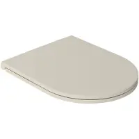 Isvea Infinity Slanke toiletbril, zacht sluitend, gemakkelijk mee te nemen, ivoor