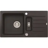 Alveus Niagara - Granieten spoelbak 78x44 cm, met draaiknopbediening, carbon 1089487
