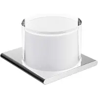 Keuco Edition 400 - Zeepdispenser met houder, 150 ml, mat glas/chroom 11552019000