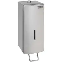 SANELA - Vloeibare zeepdispenser, 1000 ml, roestvrij staal mat SLZN 73
