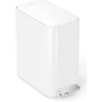 Simplehuman Prullenbak Slim Wit 5L