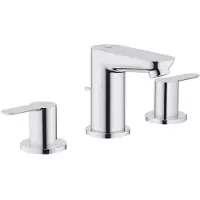 GROHE BauEdge - Wastafelkraan, 3-gats, met waste, chroom 20197000