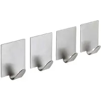 Sapho Plakhaak, 4 stuks, RVS mat