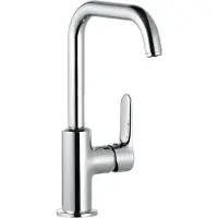 Kludi Objekta - Wastafelkraan met draaibare uitloop, chroom 320240575