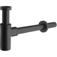 Sapho Wastafelsifon 5/4", afvoer 32mm, rond, mat zwart
