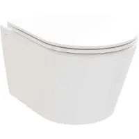 Ravak Flow - Hangend toilet met SoftClose zitting, RimOff, wit X01985
