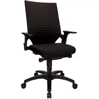 Topstar Bureaudraaistoel | met autom. synchroontechniek | zwart 420-550 mm | met armleuningen draagvermogen 110 kg | 1 stuk - AU200ABI0 AU200ABI0