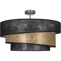LINDBY Plafondlamp Ayvira, dimbaar, zwart, Woon-/ Eetkamer, Modern, plafondlamp
