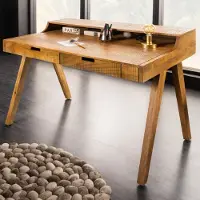 Invicta Stevige secretaire MONSOON 120 cm mangohouten bureau - 41165