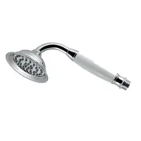 Novaservis - Douchekop Retro, wit/chroom S160