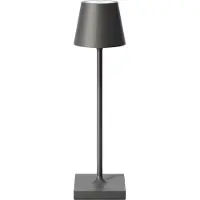 Sigor Oplaadbare tafel lamp LED Nuindie pocket, 21 cm, grafietgrijs, 1,4W, Flex-Mood, 2200K/2700K, IP54, Ra85, USB-C, dimbaar