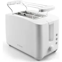 Bomann TA 6065 CB Broodrooster wit, Broodrooster, Wit
