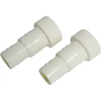 TRUTZHOLM 2x Zwembad Adapter PVC-U 50 mm - Slangpilaar Voor Verlijming - ABS 32 / 38 mm x 50 mm - Aansluitset Filterpomp 2 Stuks