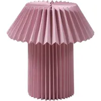 LINDBY Tafellampe , Magali, Roze / Rosé, Woonkamer, Papier / Karton