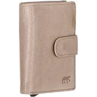 Bear design Bobby Pasjeshouder met RFID Bescherming – Pasjeshouder voor 10 Pasjes – Met Briefgeldvak & Muntgeldvak - Taupe