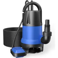 Wiltec Vuilwaterpomp 400 W, 7500 liter per uur. Dompelpomp, tuinpomp, bronpomp, drainagepomp