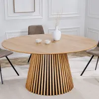 Riess Ronde eettafel VALHALLA WOOD 120 cm naturel eiken kolomvoet - 43428