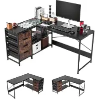 Vevor Gamingbureau L-vormig 1,5 m
