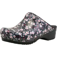 Sanita Klomp Women Original Isalena Open Black/White-Schoenmaat 35