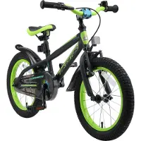 Bikestar Urban Jungle kinderfiets 16 inch zwart /groen male