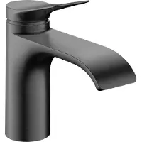 Hansgrohe Vivenis ééngreeps wastafelkraan 80 CoolStart zonder waste Brushed Black Chrome