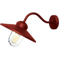 ELSTEAD Buitenverlichting , Klampenborg, dimbare, Rood, Terras, Roestvrij staal, Landhuis / Rustiek
