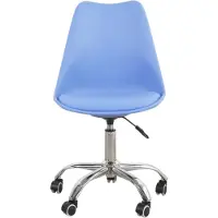 Vdd - Blauwe bureaustoel in hoogte verstelbaar - 42x48x97cm