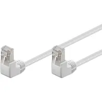 Goobay FTP CAT5e Gigabit Netwerkkabel - haaks - CCA - 0,25 meter - Wit