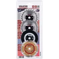 VARO KRT090101 Set van 4 cirkelzaagbladen voor mini-cirkelzaag - Ø89 mm