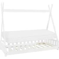 ML-Design Kinderbed Tipi | hout wit 169x29x18 cm kinderbedden | NADUVI