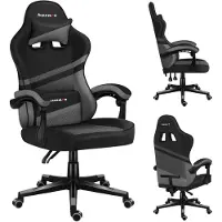 Huzaro Force 4.4 Grey Mesh – Ergonomische Gamingstoel met Ademend Mesh en Comfortabele Functies