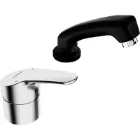 Hansa Mix - Eengreeps mengkraan voor kapperswastafels met functionele douche, chroom 01262183
