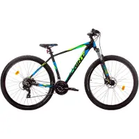 Sprint Maverick - Mountainbike 29 inch - 21 versnellingen Shimano - Hydraulisch remsysteem Shimano - Blauw/Groen - Framemaat:52 cm - BK22SI0871 B