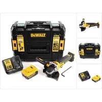 DeWalt DCG 406 M1 accu haakse slijper 18V 125mm borstelloos + 1x accu 4.0Ah + lader + TSTAK