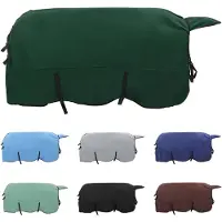 vidaXL Paardendeken Donkergroen 135 cm Polyester Fleece