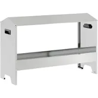 vidaXL Kippen voederbak Zilver 81 x 32 x 53,5 cm Gegevens staal