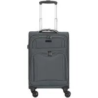 D & n lederwaren Trolley 'Travel Line' antraciet